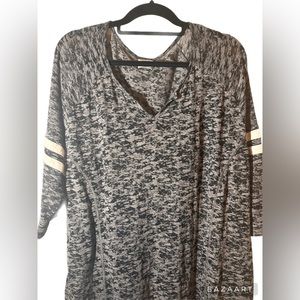 DANSKIN NOW 3X WOMENS GRAY/BLACK TOP